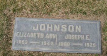 Johnson,   Joseph E. gravesite