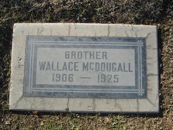 McDougall,   Wallace gravesite