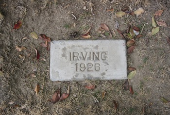 Irving,   Herbert Lawrence gravesite