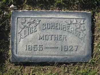 Schenberger,   Alice R. gravesite