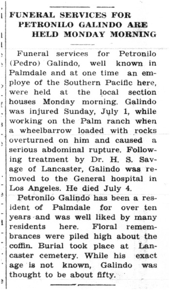 Galindo,   Pedronilo ('Pedro') obituary
