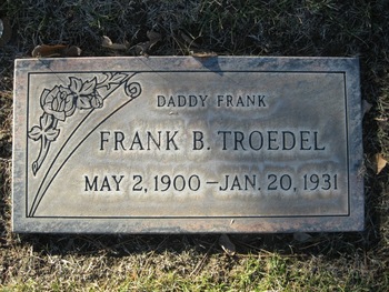 Troedel,   Frank B. gravesite