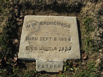 Grunewald, M H gravesite