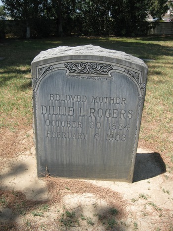 Sommer,   Dilla Leona ('Dillie') gravesite