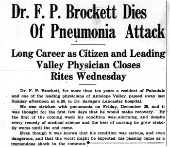 Brockett,  Dr. Floyd Percy obituary
