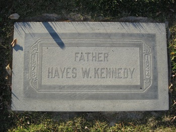 Kennedy,   Hayes Wheeler gravesite