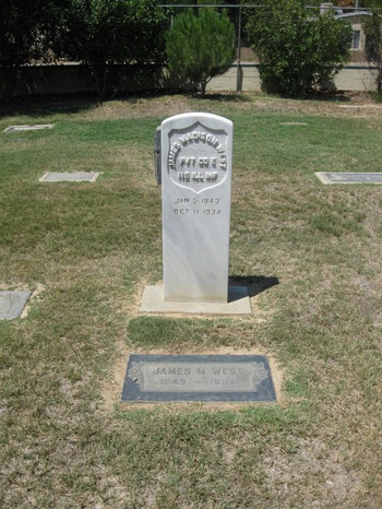 West,   James Madison gravesite