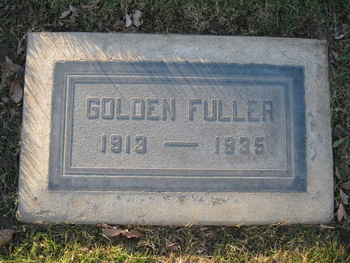 Fuller,   Golden H. gravesite