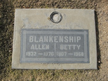 Blankenship,   Allen gravesite