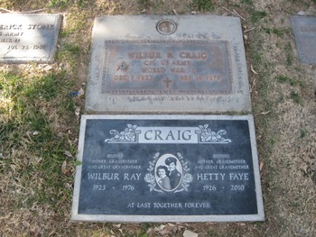 Craig,   Wilbur Ray gravesite
