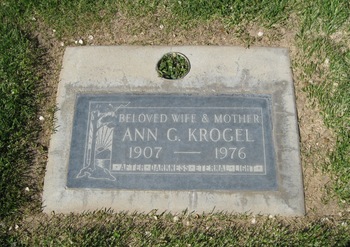 Krogel,   Ann G. gravesite