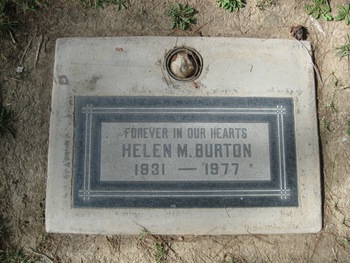 Burton,   Helen M. gravesite