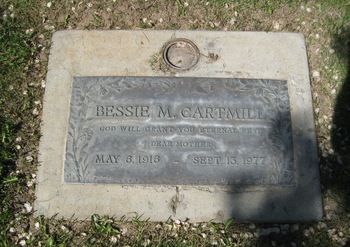 Cartmill,   Bessie M. gravesite