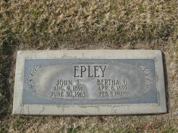 Epley,   Bertha Ozine gravesite