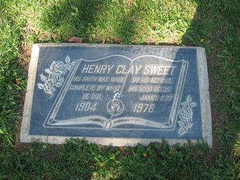 Sweet,   Henry Clay gravesite