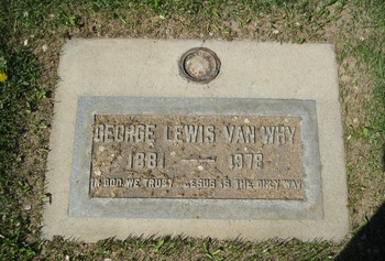 Van Why,   George Lewis gravesite