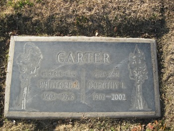 Carter, Whitford Bangs gravesite