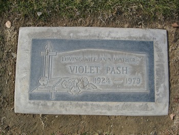 Pash,   Violet Virginia gravesite