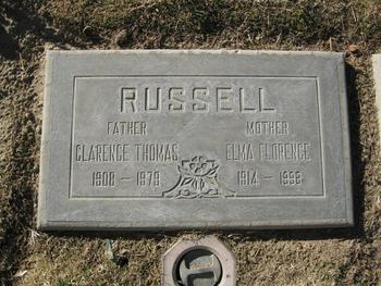 Russell,   Clarence Thomas gravesite