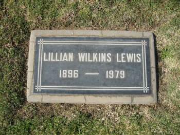 Lewis, Lillian Florence gravesite