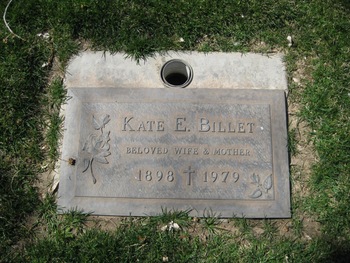 Billet,   Katherine Elizabeth ('Kate') gravesite