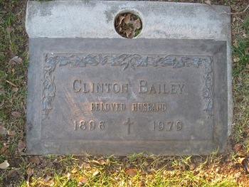 Bailey,   Clinton gravesite