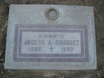 Bouquet, Joseph Arthur gravesite