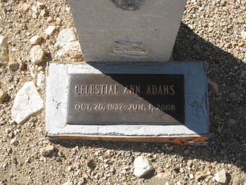 Adams,   Celestial Ann gravesite