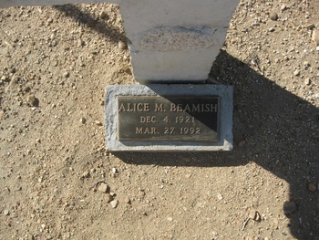 Beamish,   Alice Michael gravesite