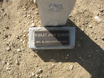 Elmer,   Violet Ann gravesite
