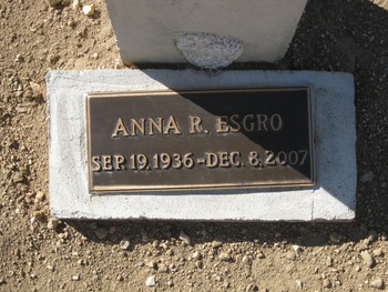 Esgro,   Anna R. gravesite