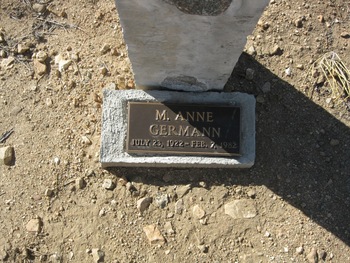 Germann,   Margaret Anne gravesite