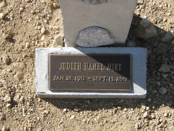 Hirt,   Judith Hamel gravesite