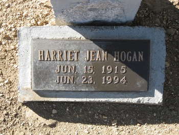 Hogan, Harriet Jean gravesite