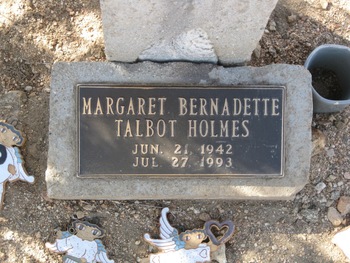 Holmes,   Margaret Bernadette gravesite