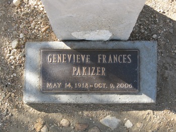 Pakizer,   Genevieve Theresa gravesite