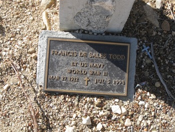 Todd,   Francis De Sales gravesite